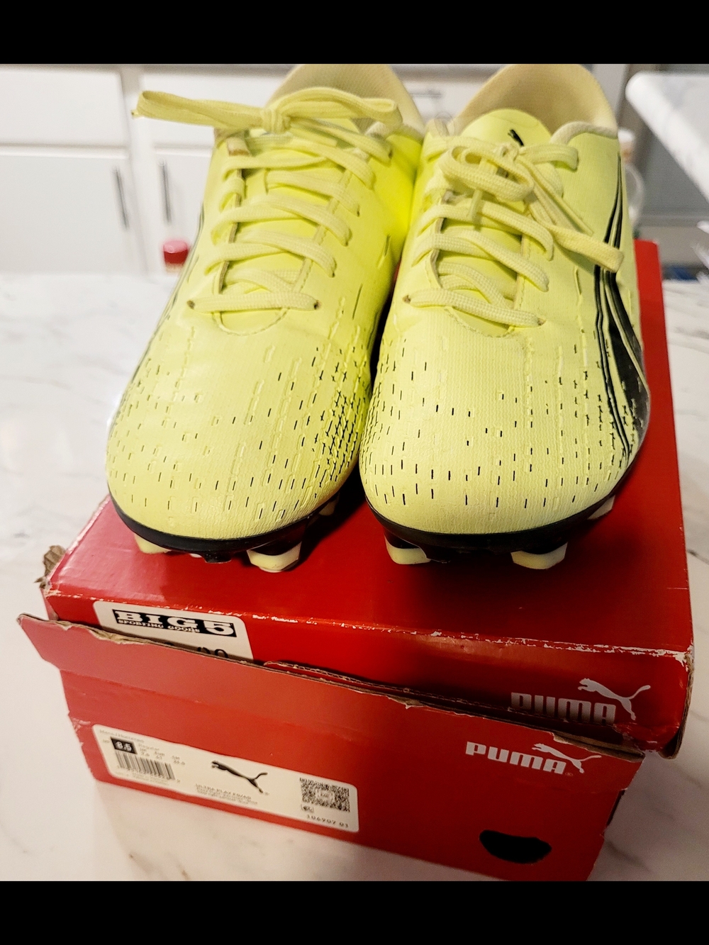 Puma Ultra Ag Neon Yellow Soccer Cleats